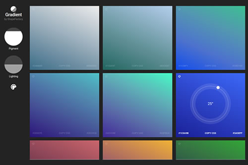 Imagen de la herramienta para generar gradientes css gradient-shapefactory