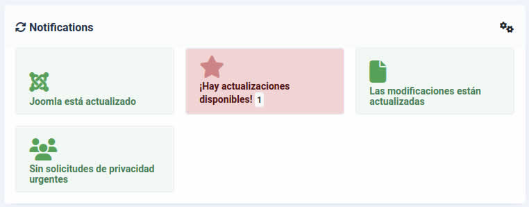 panel inicio notificaciones