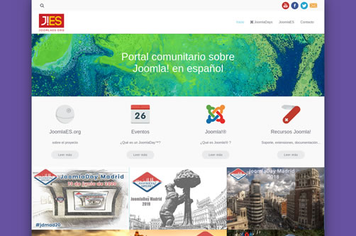 Listado de todos los JoomlaDays desde JoomlaES Portada del portal comunitario JoomlaES